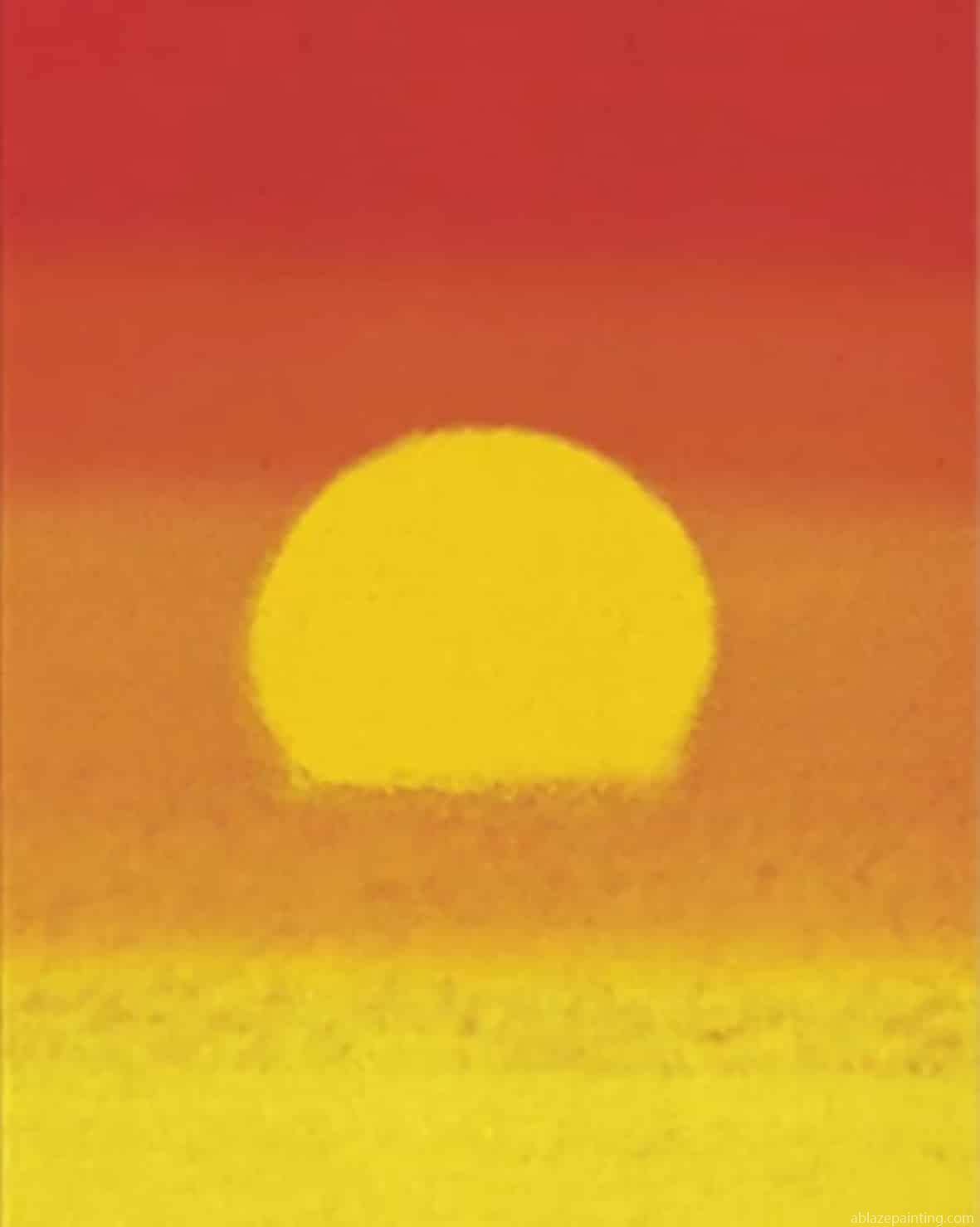 Sunset Orange Landscape Paint By Numbers.jpg