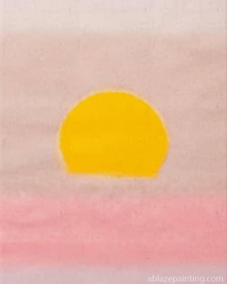 Sunset Yellow Landscape Paint By Numbers.jpg
