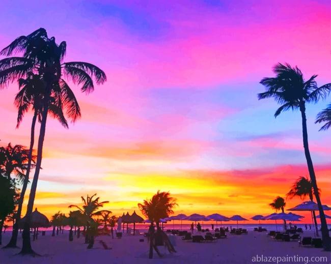 Aruba Sunset Landscapes Paint By Numbers.jpg