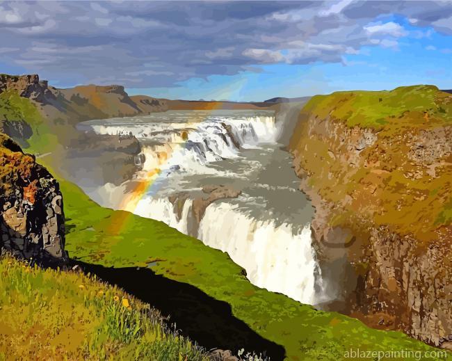 Iceland Gullfoss Falls Paint By Numbers.jpg