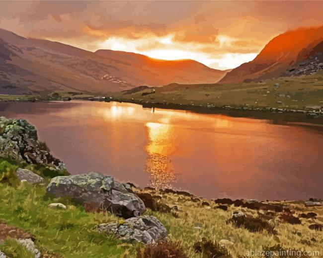 Snowdonia National Park At Sunset Paint By Numbers.jpg