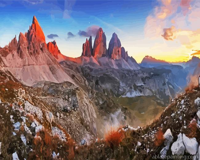 The Dolomites Alps Landscape Paint By Numbers.jpg