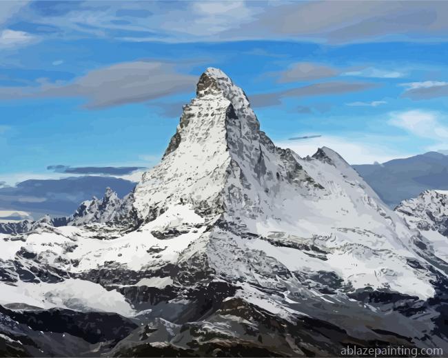 Snowy Matterhorn Paint By Numbers.jpg