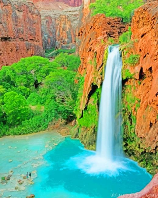 Grand Canyon National Park Waterfall Landscapes Paint By Numbers.jpg