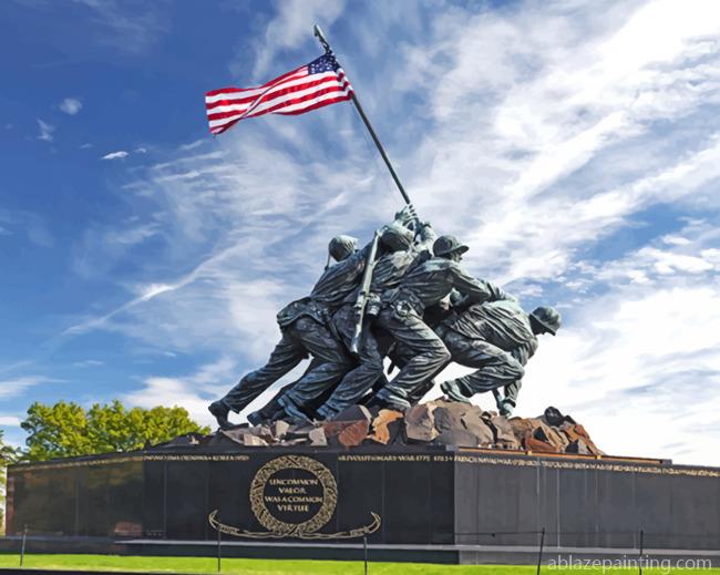 Iwo Jima Memorial Paint By Numbers.jpg