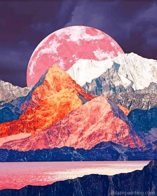 Rising Pink Moon Landscapes Paint By Numbers.jpg