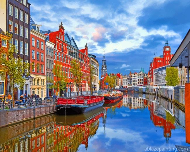 Canals Of Amesterdam Landscapes Paint By Numbers.jpg