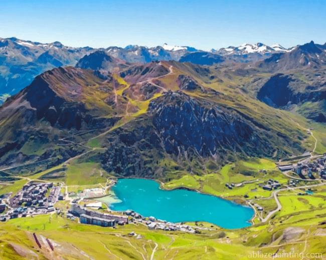 Tignes France In Summer Nature Paint By Numbers.jpg