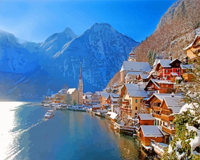 Hallstatt Lake Austria Paint By Numbers.jpg