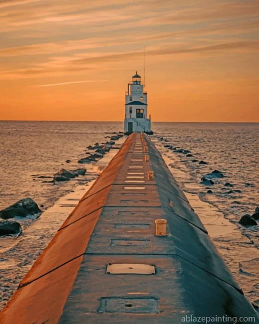 Light House Sunset Paint By Numbers.jpg