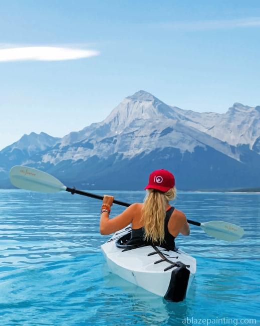 Kayaking Mountains Landscapes Paint By Numbers.jpg