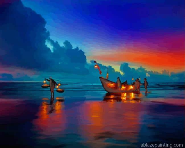 Blue Beach Sunset New Paint By Numbers.jpg