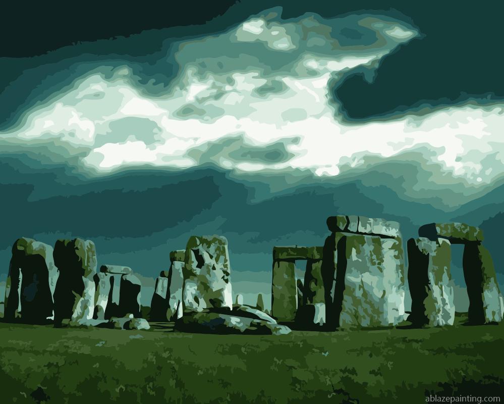 Stonehenge Land Landscape Paint By Numbers.jpg