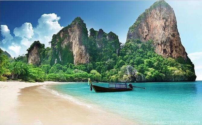 Railay Beach Landscape Paint By Numbers.jpg