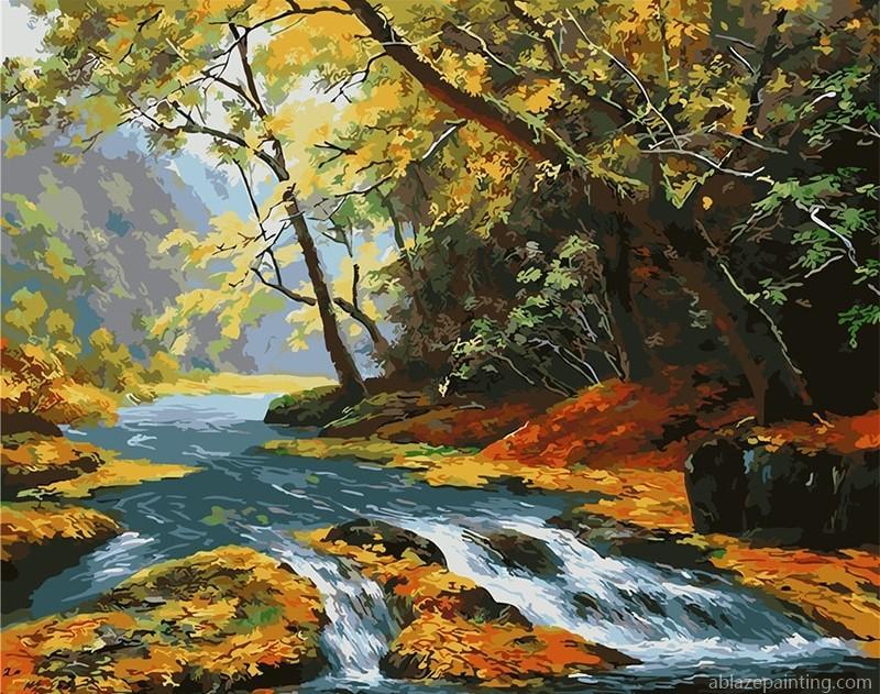 Maple Leaf River Landscape Paint By Numbers.jpg