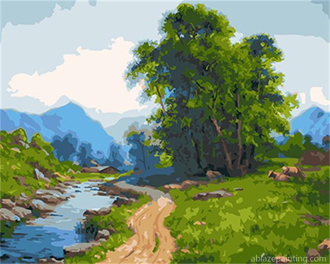 Slowly River Landscape Paint By Numbers.jpg
