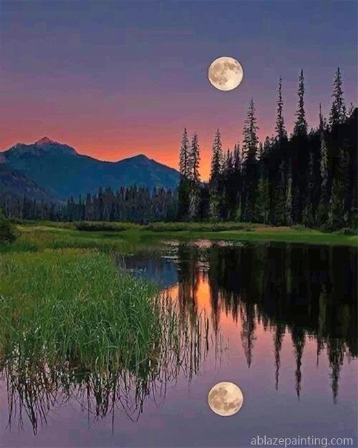 Beautiful Moon Reflect New Paint By Numbers.jpg