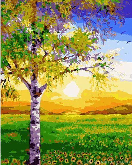Sunset Tree Landscape Paint By Numbers.jpg