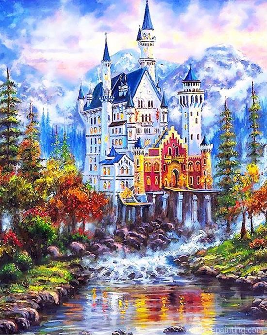 Fantasy Castle In A Mountain Landscape Paint By Numbers.jpg