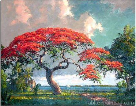 Red Tree Landscape Paint By Numbers.jpg