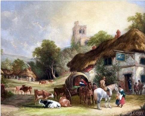 Country Village Landscape Paint By Numbers.jpg