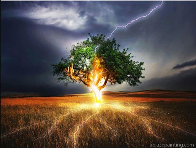 Lightning Tree Landscape Paint By Numbers.jpg