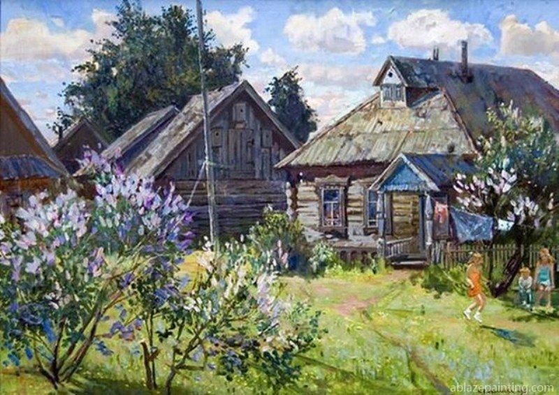 Country Houses Landscape Paint By Numbers.jpg