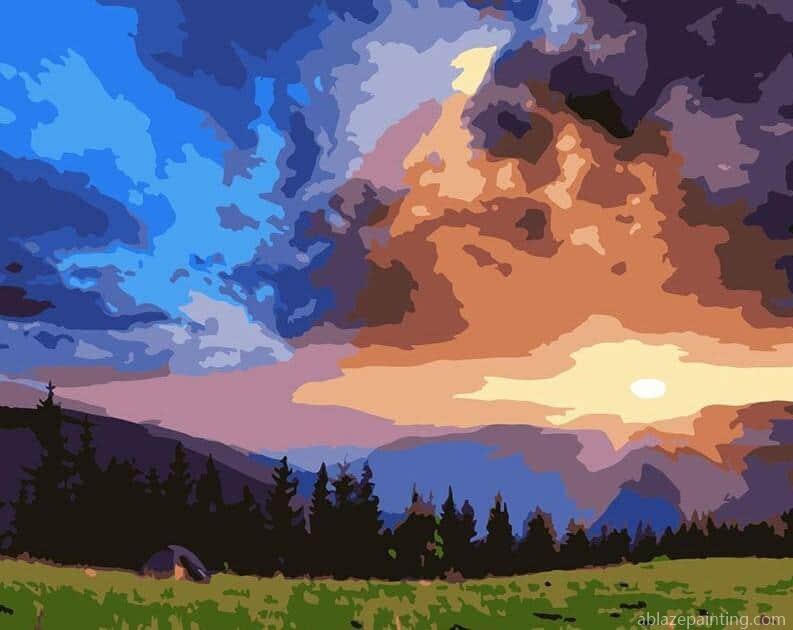 Sunset Field Landscape Paint By Numbers.jpg