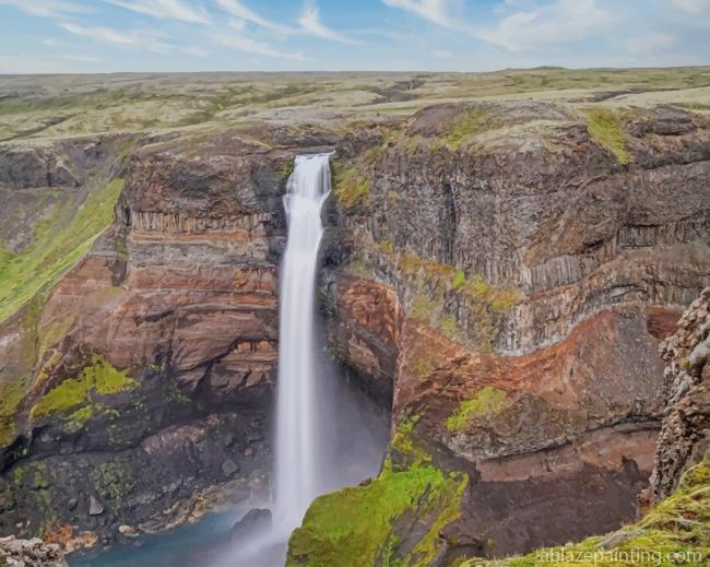 Haifoss Waterfall New Paint By Numbers.jpg