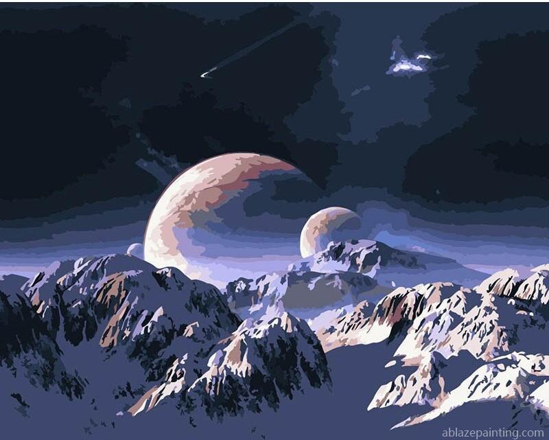 Planet Snow Mountain Landscape Paint By Numbers.jpg