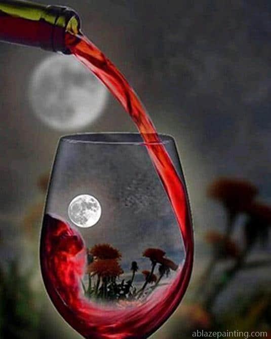 Full Moon And Wine Landscape Paint By Numbers.jpg