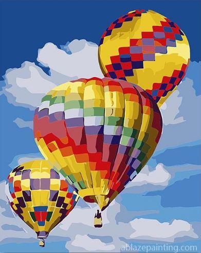 Hot Air Balloon In The Sky Landscape Paint By Numbers.jpg