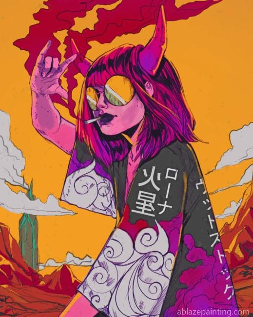 Aesthetic Grunge Trippy Art Paint By Numbers.jpg