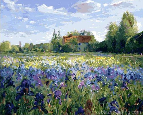 Iris Flowers Field Paint By Numbers.jpg