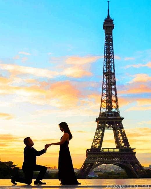Marriage Proposal In Paris Silhouette New Paint By Numbers.jpg