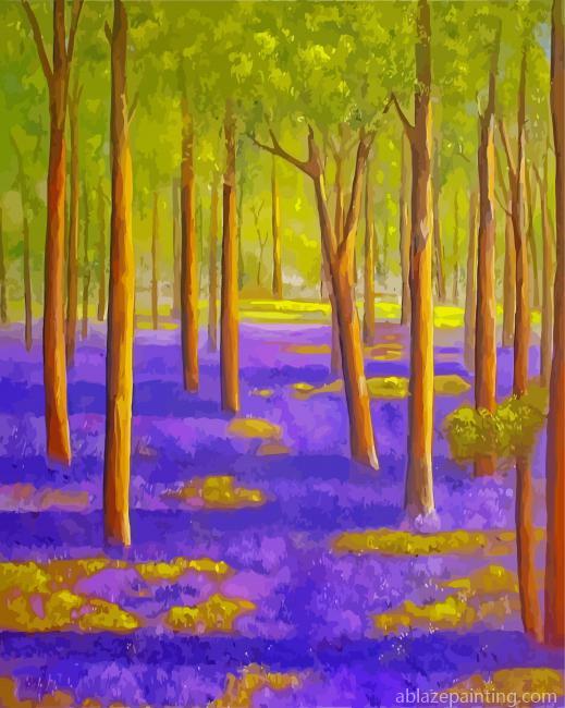 Aesthetic Bluebell Wood Art Paint By Numbers.jpg