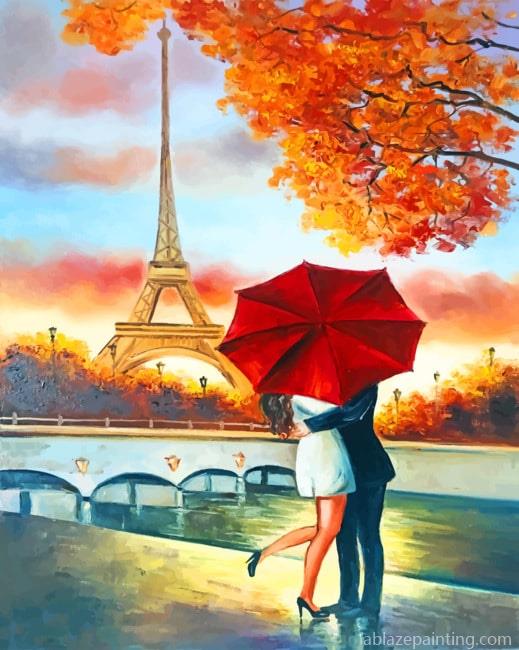 Couple Under Umbrella Romance And Love Paint By Numbers.jpg