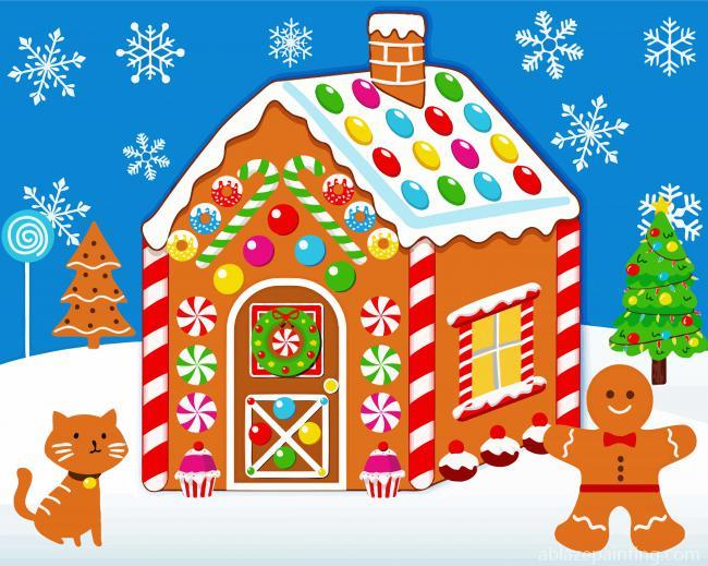 Gingerbread House Art Paint By Numbers.jpg