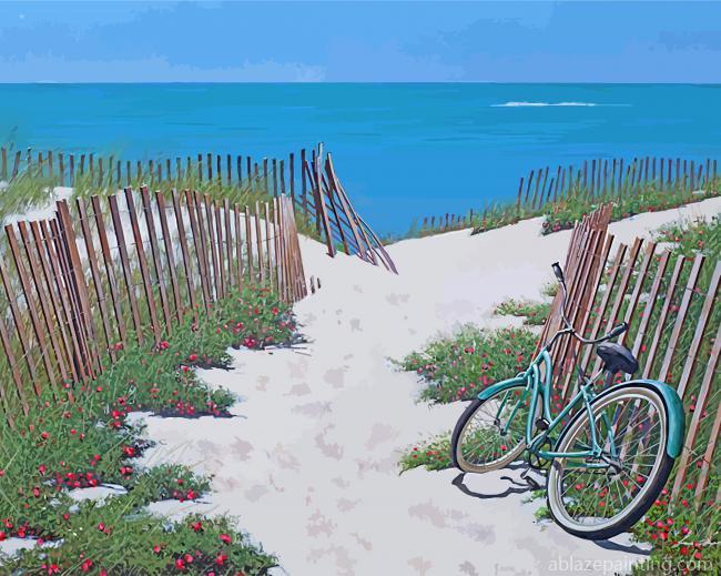 Bike In Beach Sand Paint By Numbers.jpg