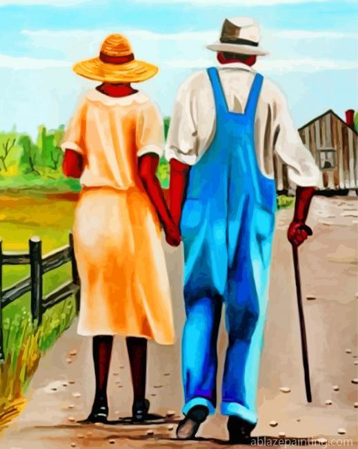 Black Old African Couple Paint By Numbers.jpg