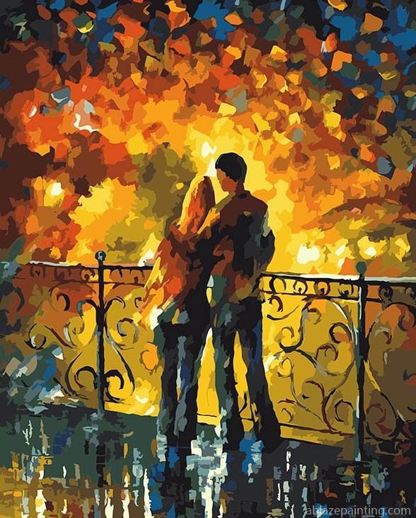 Lovers In Bridge Romance And Love Paint By Numbers.jpg