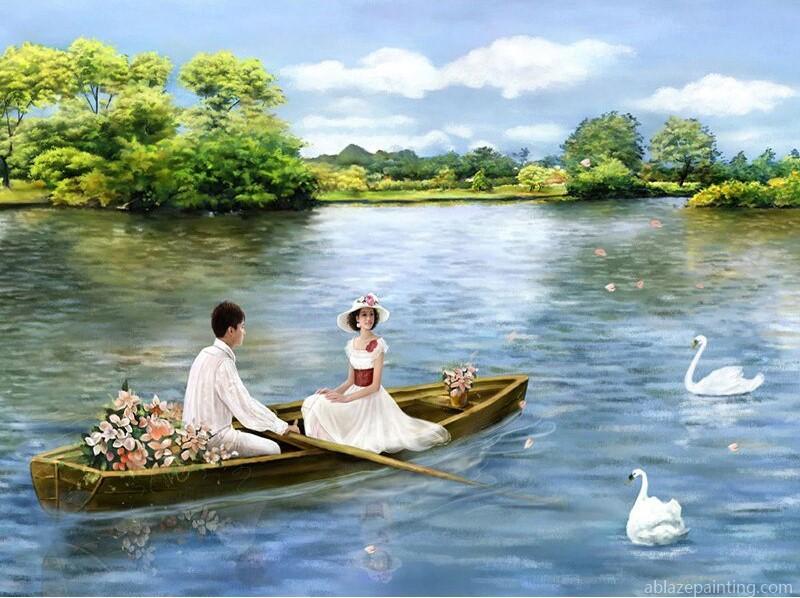 Lovers In A Boat Romance And Love Paint By Numbers.jpg
