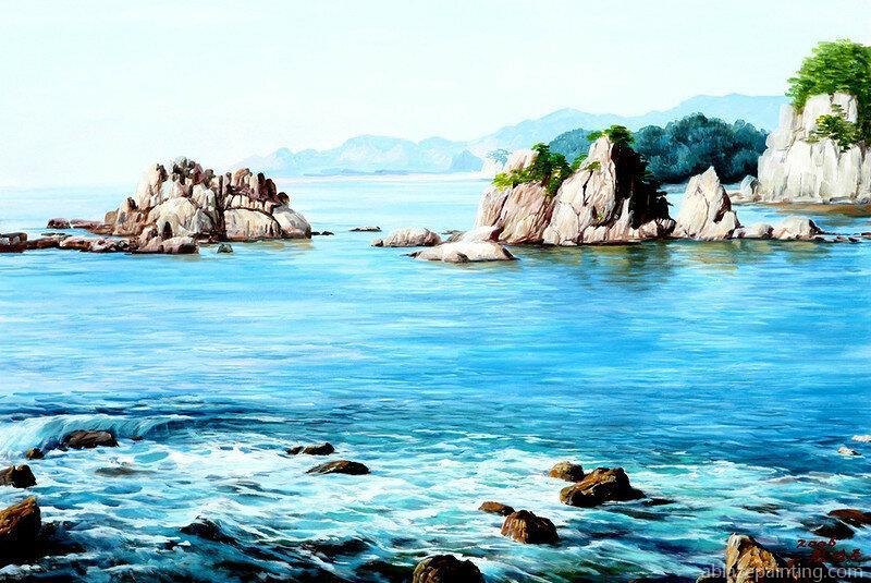 Rocky Sea Seascape Paint By Numbers.jpg