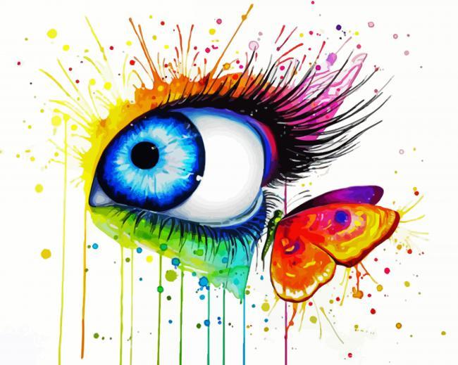 Splatter Eye And Butterfly Paint By Numbers.jpg