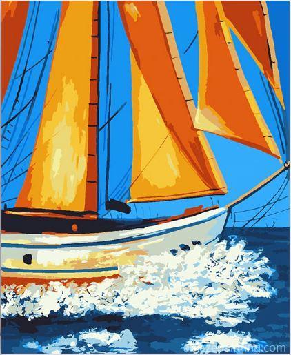 Yellow Sail Boat Seascape Paint By Numbers.jpg