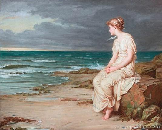 Lady Watching The Sea Paint By Numbers.jpg