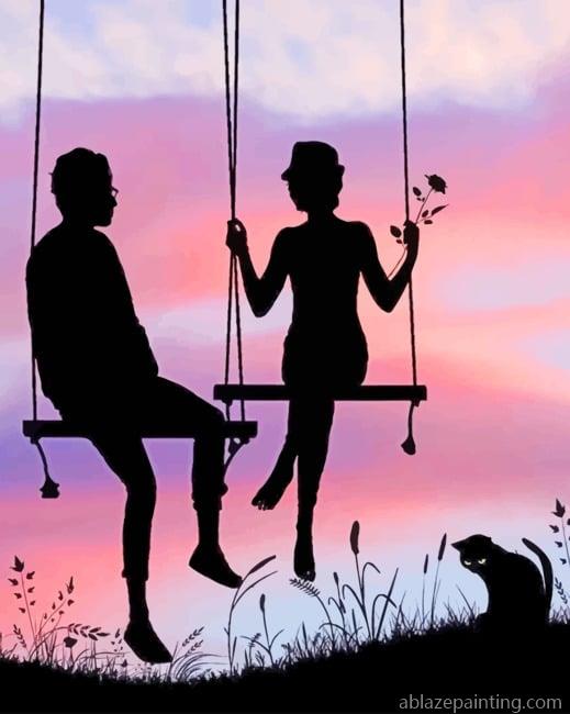 Swinging Couple Silhouette New Paint By Numbers.jpg