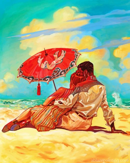 Romantic Couple In Beach Paint By Numbers.jpg