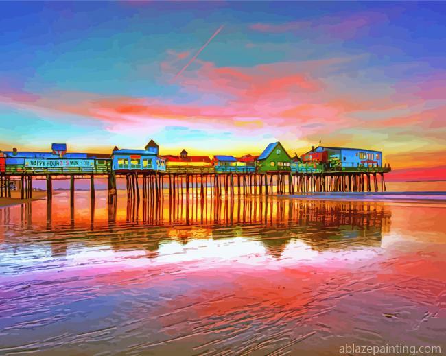 Beautiful Sunset In Old Orchard Beach Paint By Numbers.jpg
