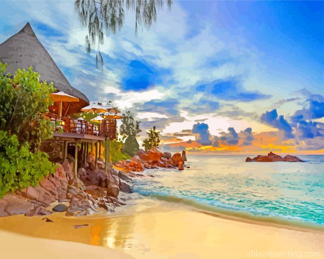 Seychelles At Sunset Paint By Numbers.jpg